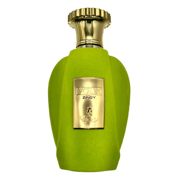Green perfume bottle, paris corner voux zingy