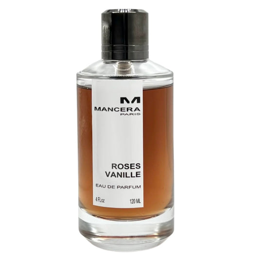 Mancera Roses Vanille eau de perfume bottle 