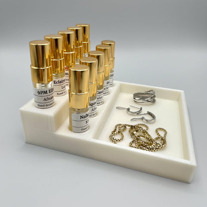 decant organizer with tray 2